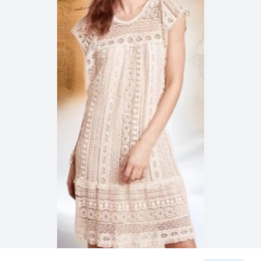 Anthropology lace dress